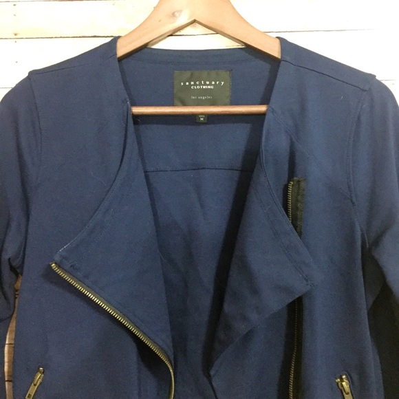😍Sanctuary knit moto zip blazer/sweater - Picture 2 of 10
